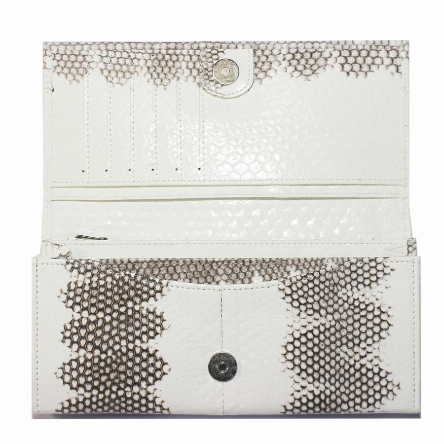 長財布 ヘビ革 本革 小銭入れ付き ウミヘビ革 かぶせ メール便 | ブランド登録なし | 09