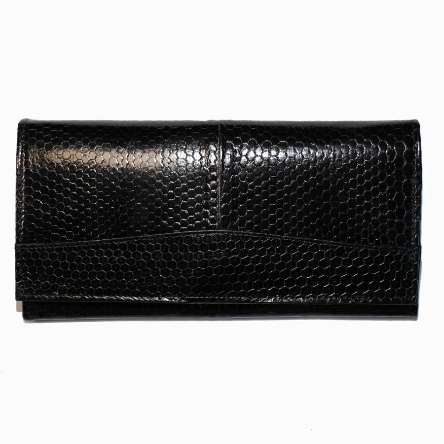 長財布 ヘビ革 本革 小銭入れ付き ウミヘビ革 かぶせ メール便 | ブランド登録なし | 03