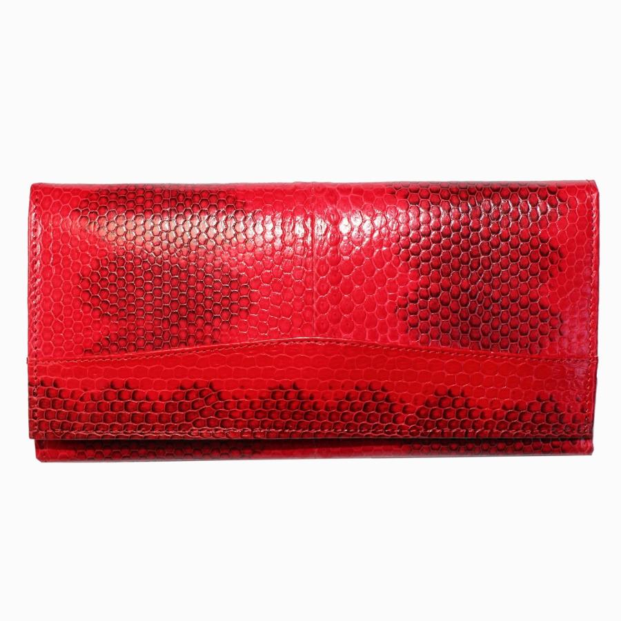 長財布 ヘビ革 本革 小銭入れ付き ウミヘビ革 かぶせ メール便 | ブランド登録なし | 02