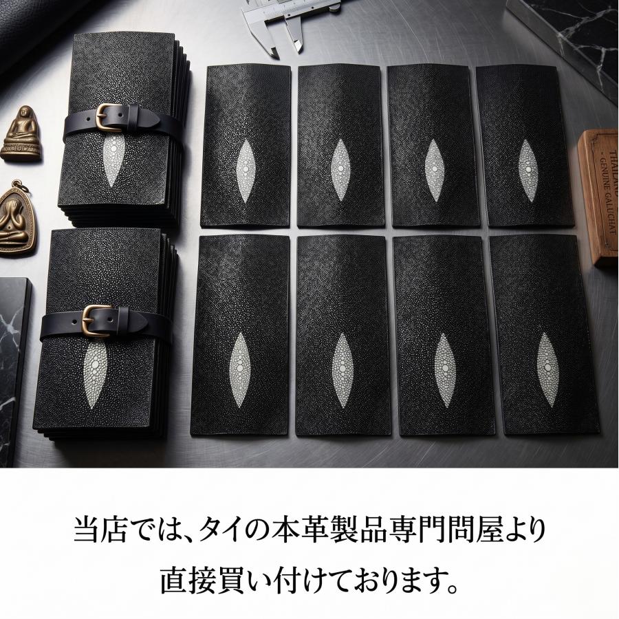 メール便発送】エイ 革 財布 二つ折り ガルーシャ 本革 レザー 小銭