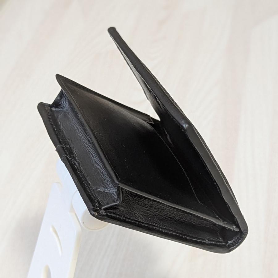 【欧米サイズ名刺用】エイ本革　名刺入れ　カードケース　カードポケット付　ブラック　スティングレイ　ガルーシャ |  | 05