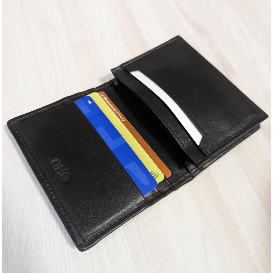 【欧米サイズ名刺用】エイ本革　名刺入れ　カードケース　カードポケット付　ブラック　スティングレイ　ガルーシャ |  | 07