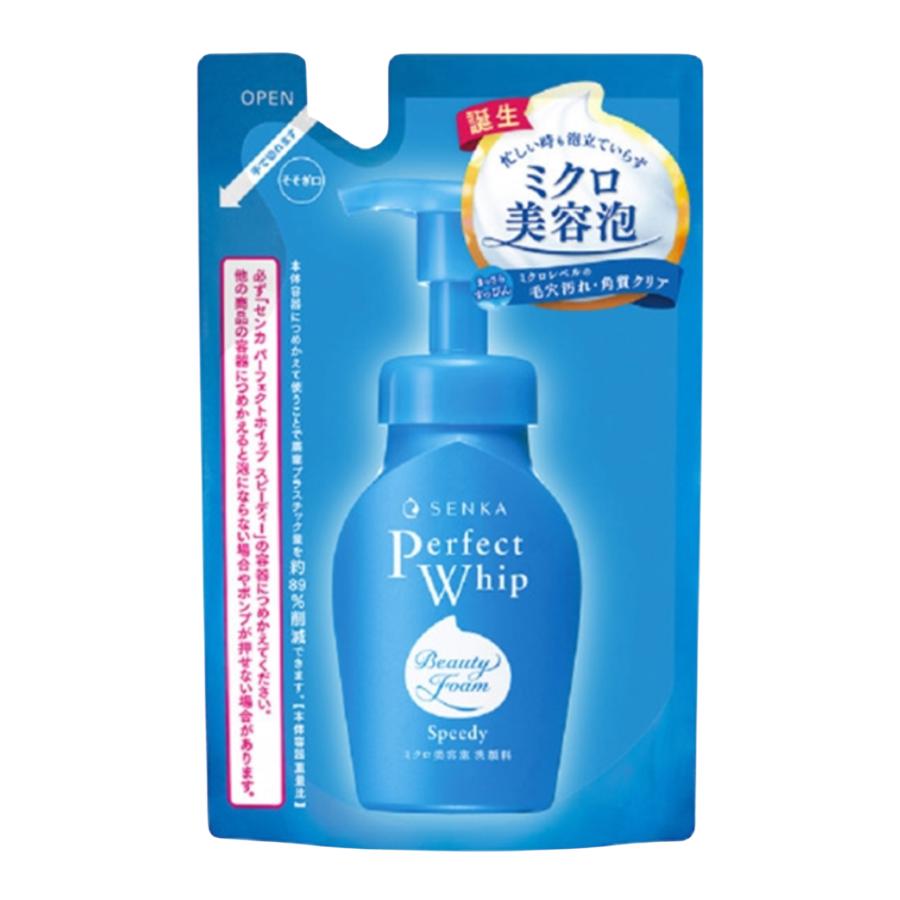 専科（SENKA） パーフェクトホイップ スピーディー 詰替用 130ml x 4袋