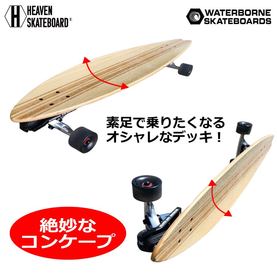 ロングスケートボード ロンスケ HEAVEN SKATEBOARD -MALIBU39-WB