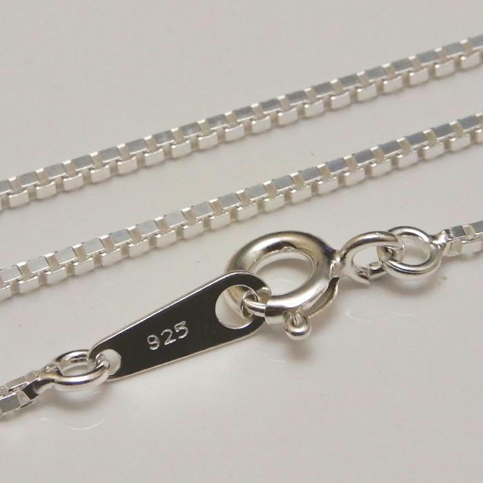 シルバー925 メンズネックレス ネックレス メンズ チェーン 40cm 1.2mm ベネチアンチェーン