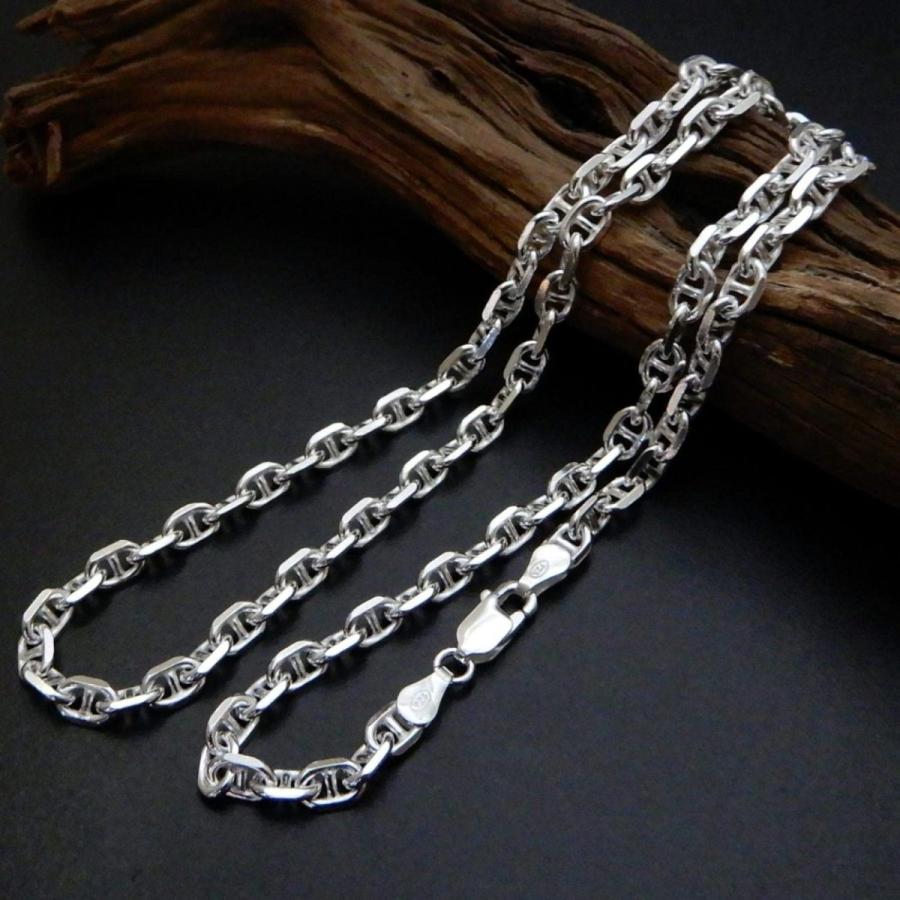 チェーン ネックレス メンズ シルバー925 太い 4.5mm 50cm チェーン ネックレス メンズ シルバー925 太い 4.5mm 50cm