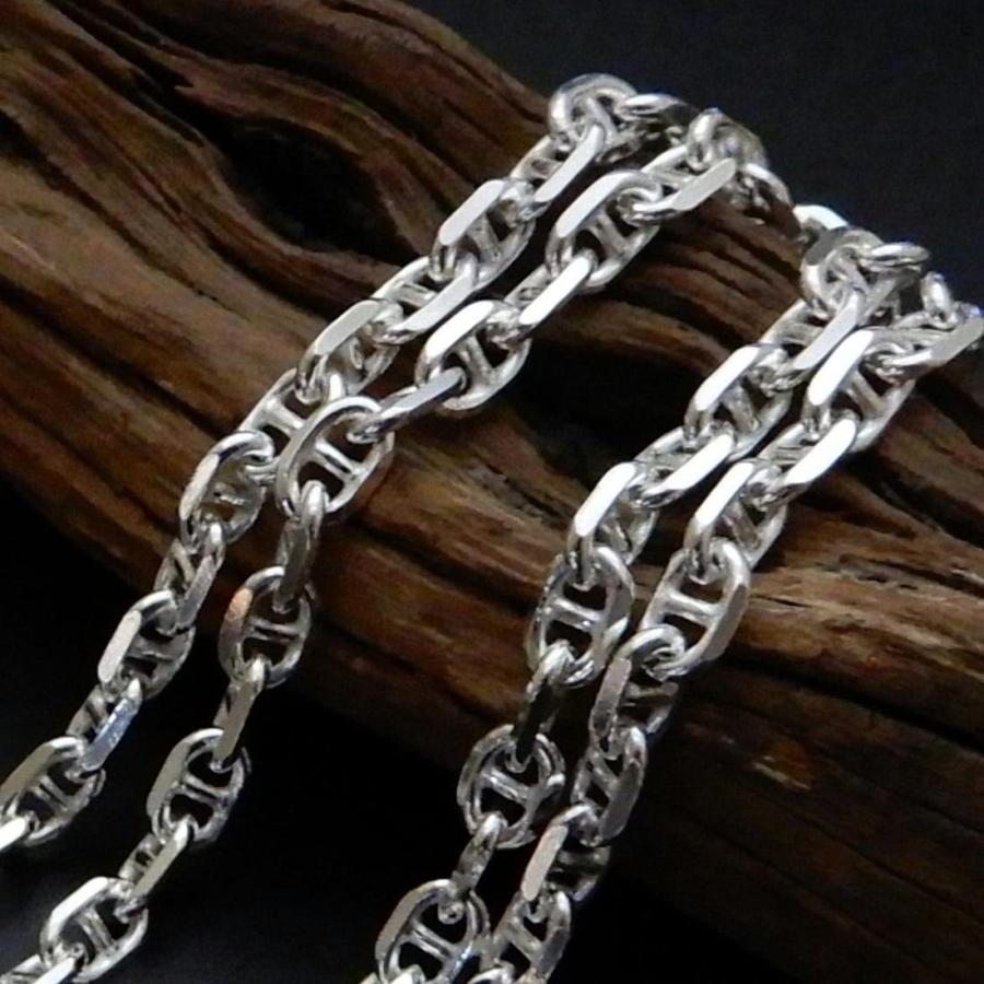 チェーン ネックレス メンズ シルバー925 太い 4.5mm 60cm チェーン ネックレス メンズ シルバー925 太い 4.5mm 60cm