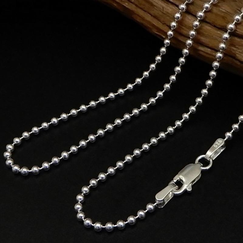 ネックレス メンズ シルバー925 ボールチェーン 50cm 2mm シルバーネックレス メンズ シルバーチェーン ボールネックレス だけ シルバーチェーン |  | 01