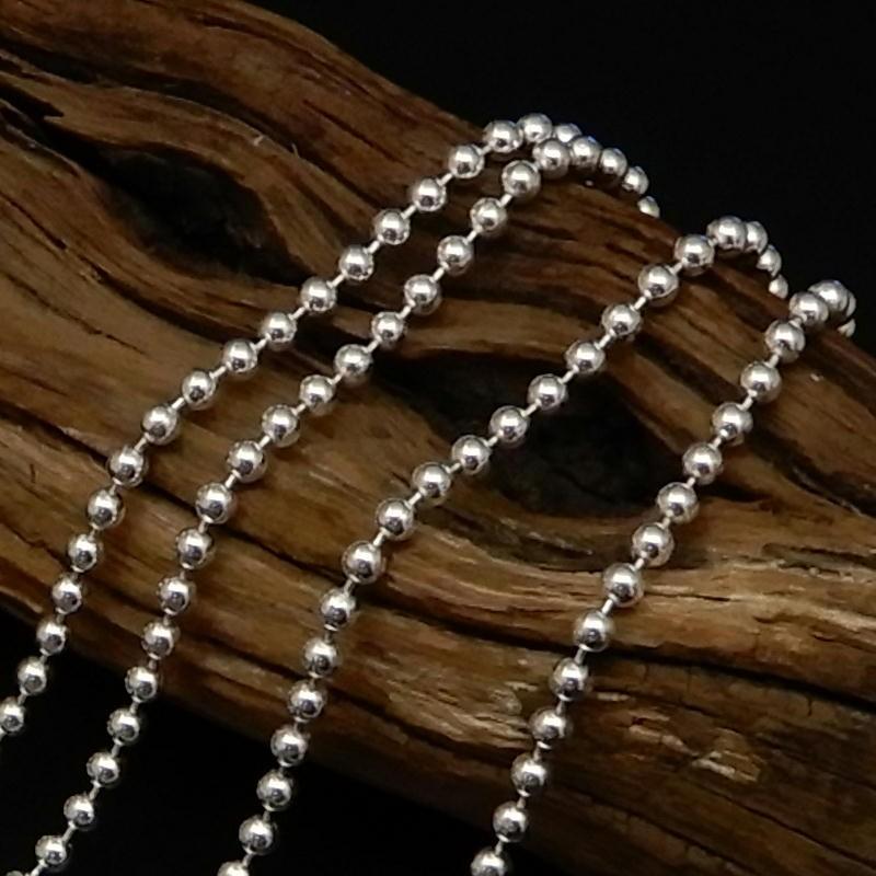 ネックレス メンズ シルバー925 ボールチェーン 50cm 2mm シルバーネックレス メンズ シルバーチェーン ボールネックレス だけ シルバーチェーン |  | 02