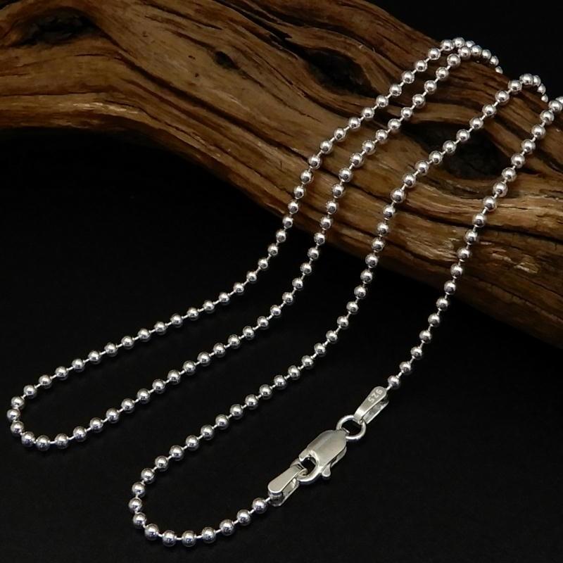 ネックレス メンズ シルバー925 ボールチェーン 50cm 2mm シルバーネックレス メンズ シルバーチェーン ボールネックレス だけ シルバーチェーン |  | 03