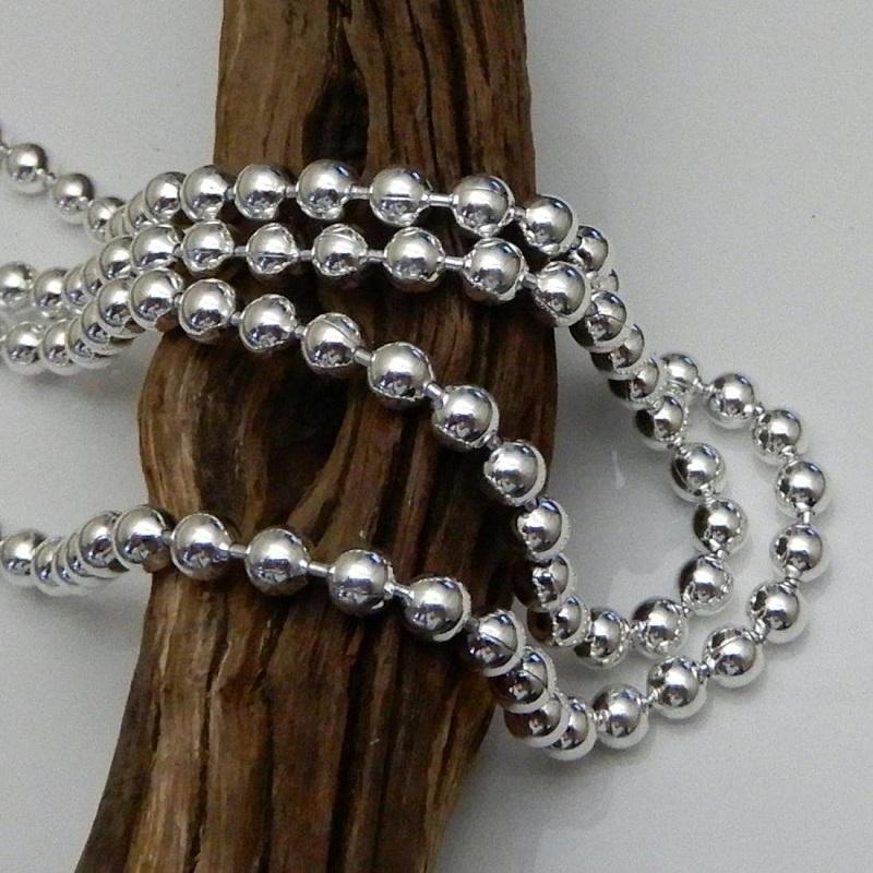 存在感有 ネックレス メンズ シルバー925 ボールチェーン 50cm 4.5mm シルバーネックレス メンズ シルバーチェーン ボールネックレス シルバーチェーン |  | 04