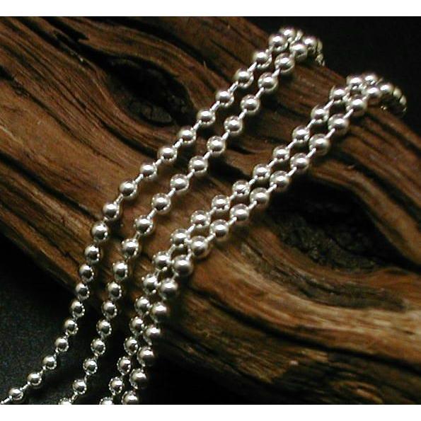 シルバー925/ボールチェーン/50cm/玉2.5mm /新品/9g/ラスト1本 ネックレス メンズ シルバー925 ボールチェーン 50cm 2.5mm シルバー