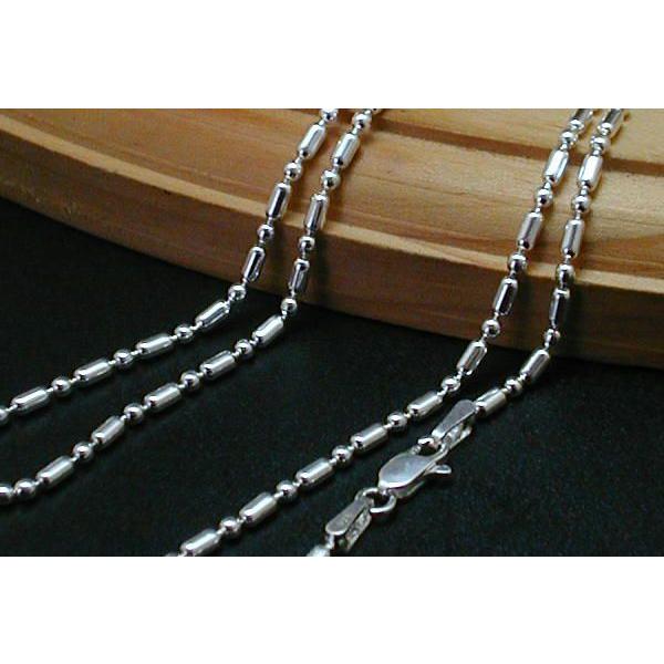 メンズ ネックレス シルバー925 50cm 1.5mm ボールチェーン シルバー
