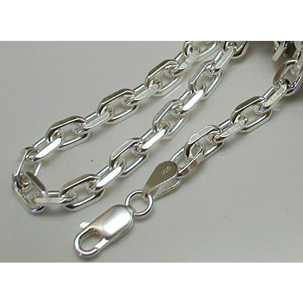 太い ネックレス メンズ シルバー925 あずきチェーン 50cm5.3mm 太め 太い ネックレス メンズ シルバー925 あずきチェーン 50cm5.3mm 太め
