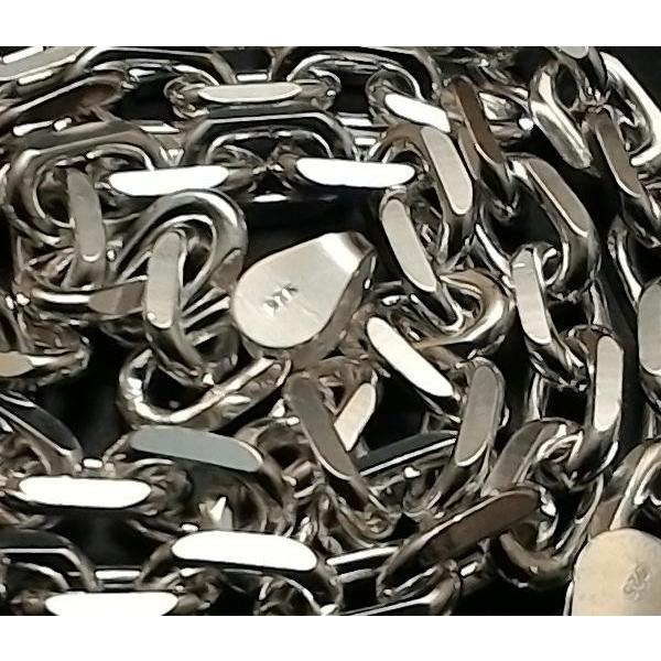 ネックレス メンズ シルバー925 あずきチェーン 8mm 50cm 圧倒的存在感