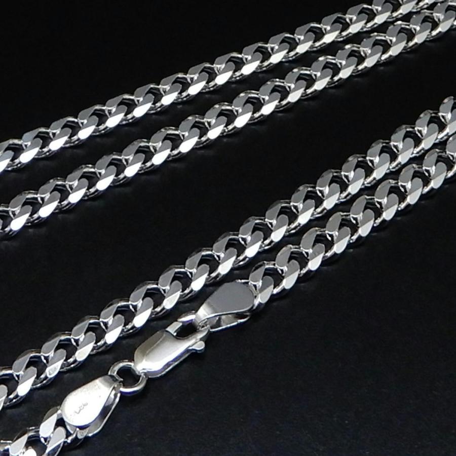 ネックレス メンズ シルバー925 喜平ネックレス 45cm 6.5mm 太い メンズネックレス シルバーチェーン シルバーネックレス メンズアクセサリー 喜平チェーンの画像