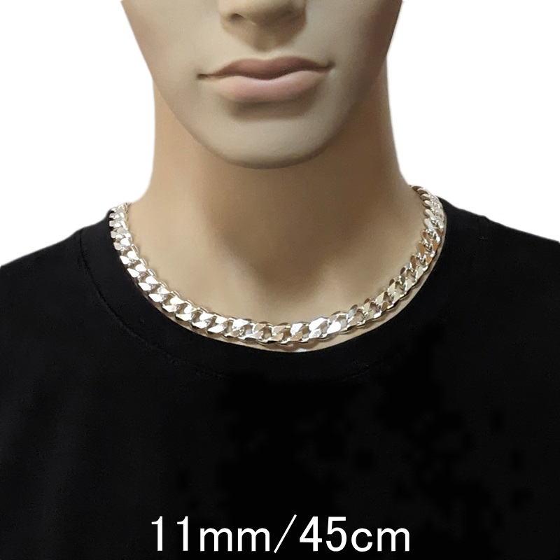ネックレス メンズ シルバー925 喜平ネックレス 45cm 11mm 超 ネックレス メンズ シルバー925 喜平ネックレス 45cm 11mm 超