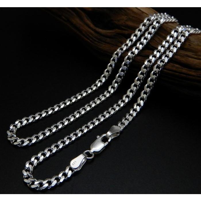 喜平ネックレス シルバー925 チェーン メンズ 4.6mm 70cm ネックレス シルバー925 メンズ シンプル シルバーネックレス メンズ 太い 喜平チェーン のみの画像