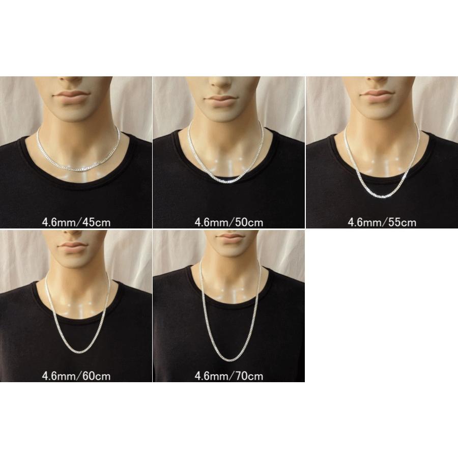 喜平ネックレス シルバー925 チェーン メンズ 4.6mm 70cm ネックレス シルバー925 メンズ シンプル シルバーネックレス メンズ 太い 喜平チェーン のみの画像