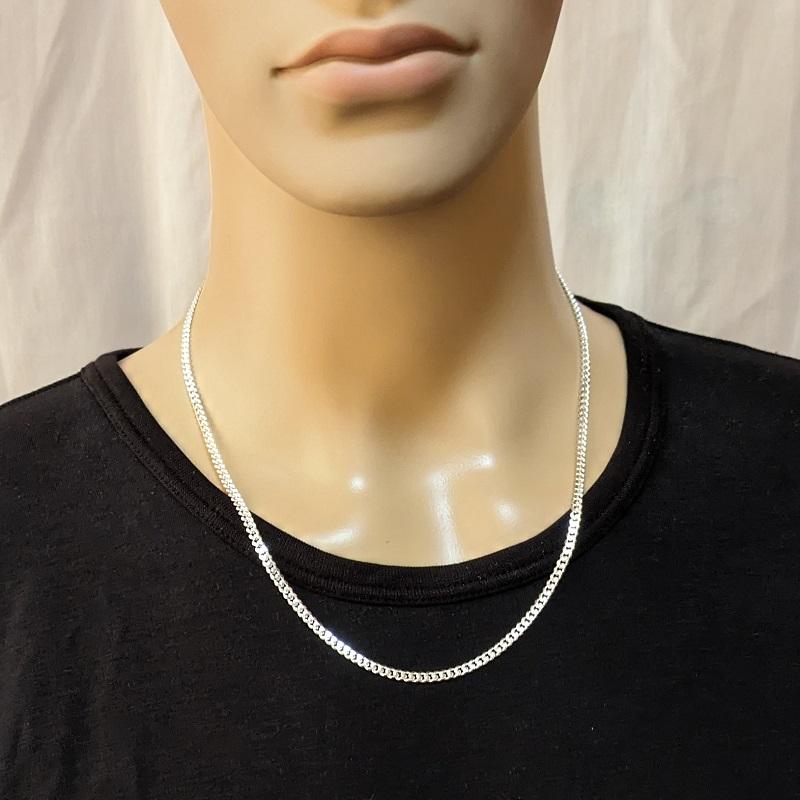 喜平ネックレス シルバー925 ネックレス チェーン メンズ シルバーネックレス シンプル かっこいいネックレス 3.4mm 55cm 喜平チェーン きへい キヘイ 男 |  | 04