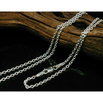 ネックレス メンズ シルバー925 チェーン あずき 2.3mm 55cm シルバー 