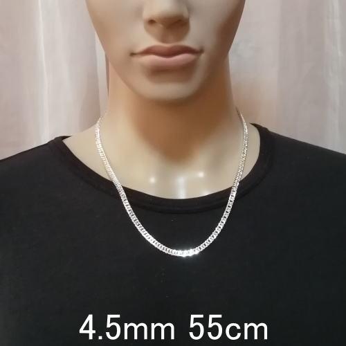 925 無垢 本物 喜平 ネックレス メンズ シルバー925 チェーン 4.5mm 50cmから60cm シルバーネックレス メンズ ネックレス チェーン メンズ 太い ダブル 喜平 |  | 07