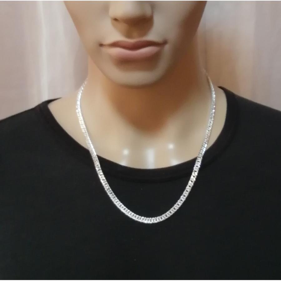 925 無垢 本物 喜平 ネックレス メンズ シルバー925 チェーン 4.5mm 50cmから60cm シルバーネックレス メンズ ネックレス チェーン メンズ 太い ダブル 喜平 |  | 08