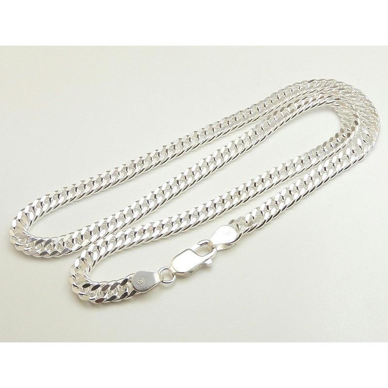 新品　シルバー925喜平ネックレス 楽天市場】喜平 ネックレス SV925 六面ダブル喜平ネックレス