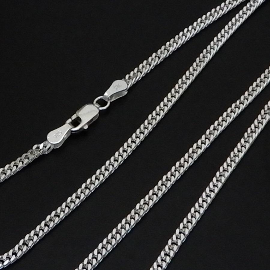 喜平 ネックレス メンズ シルバー925 チェーン ダブル喜平 2.6mm 45cm