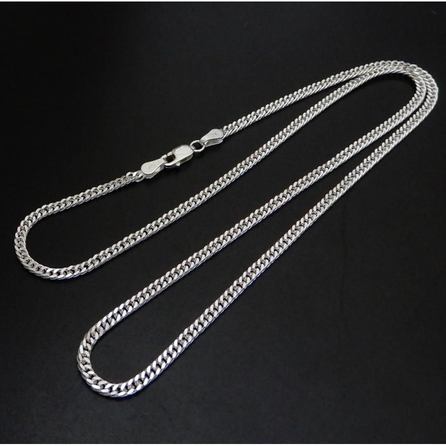 喜平 ネックレス メンズ シルバー925 チェーン ダブル喜平 2.6mm 45cm