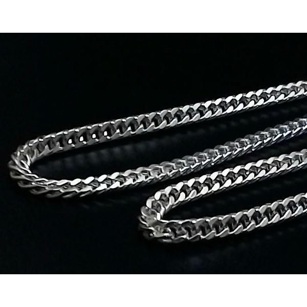 喜平 ネックレス メンズ シルバー925 チェーン ダブル喜平 3.5mm