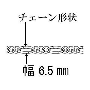太い ネックレス メンズ シルバー925 フィガロ チェーン 50cm 6.5mm シルバーネックレス メンズ フィガロ ネックレス チェーン のみの画像