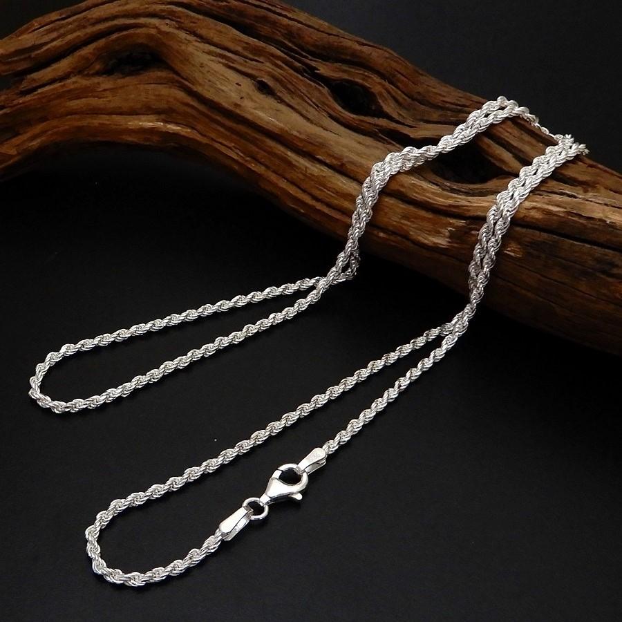 シルバー925 チェーン メンズ チェーン 幅1.9mm 55cm ロープチェーン シルバーネックレス メンズ フレンチ ロープネックレス かっこいい チェーン |  | 04