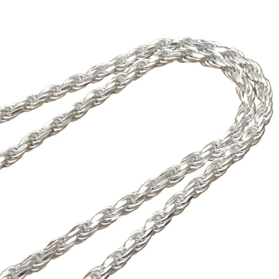 超人気 専門店 50m シルバー ベルエポック ロープチェーン メンズ