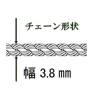 存在感抜群 45cm 3.8mm チェーン ネックレス メンズ シルバー925 ロープチェーン シルバーネックレス メンズネックレス ロープネックレス 太め 鎖 チェーン のみの画像