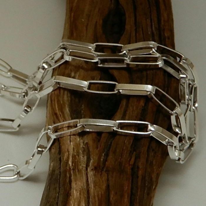 ネックレス メンズ チェーン シルバー925 ホピ族 ハンドメイド 3.3mm