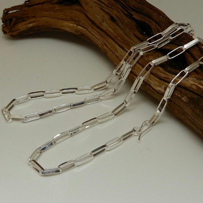 ネックレス メンズ チェーン シルバー925 ホピ族 ハンドメイド 3.3mm