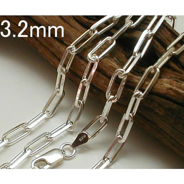 ネックレス メンズ シルバー925 ホピ チェーン 40cm 3.2mm シルバー