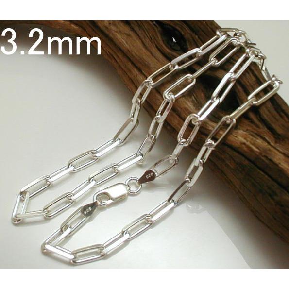 ネックレス メンズ シルバー925 ホピ チェーン 40cm 3.2mm シルバー