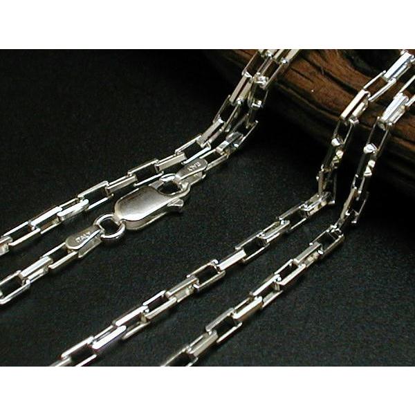 3.5mm60cm 存在感抜群ロングカットベネチアンチェーンLV360シルバー925 シルバーチェーン メンズネックレス シルバーネックレス | 