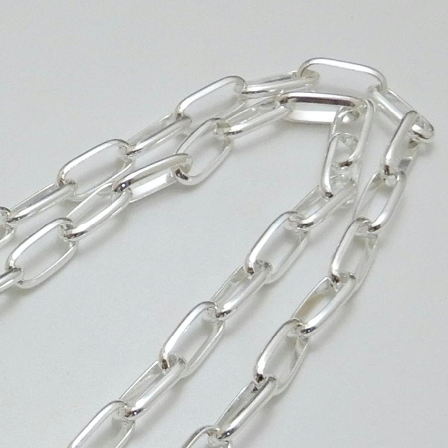 極太 ハンドメイド ネックレス メンズ シルバー925 ナバホチェーン 70cm 5.5mm シルバーネックレス メンズ ナバホネックレス チェーン ナバホ族の画像