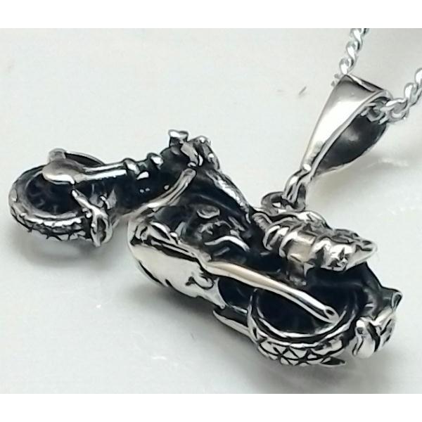 MOTO ペンダントヘッド ヘッド のみ アメリカンバイク ネックレス メンズ シルバー925