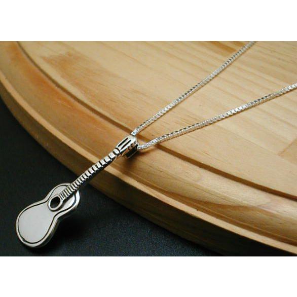 音楽好き必見ギターネックレスベネチアンチェーン付き シルバーネックレス メンズネックレス シルバー925 ペンダント |  | 01
