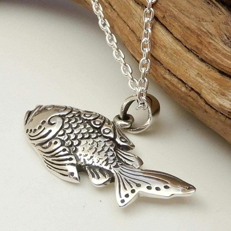 ネックレス メンズ シルバー925 お魚ネックレス フィッシュ シルバー