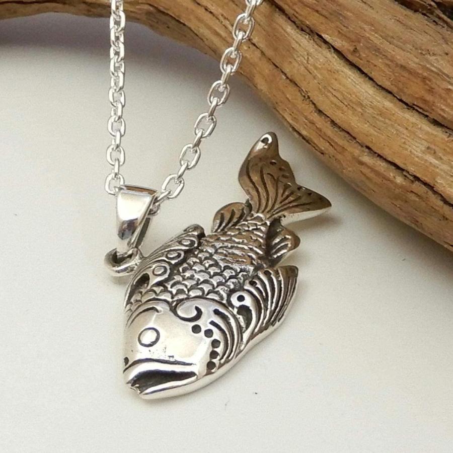 ヘッドのみ ネックレス メンズ シルバー925 お魚ネックレス フィッシュ シルバーネックレス メンズネックレス  お守り 100 points トップだけ |  | 04