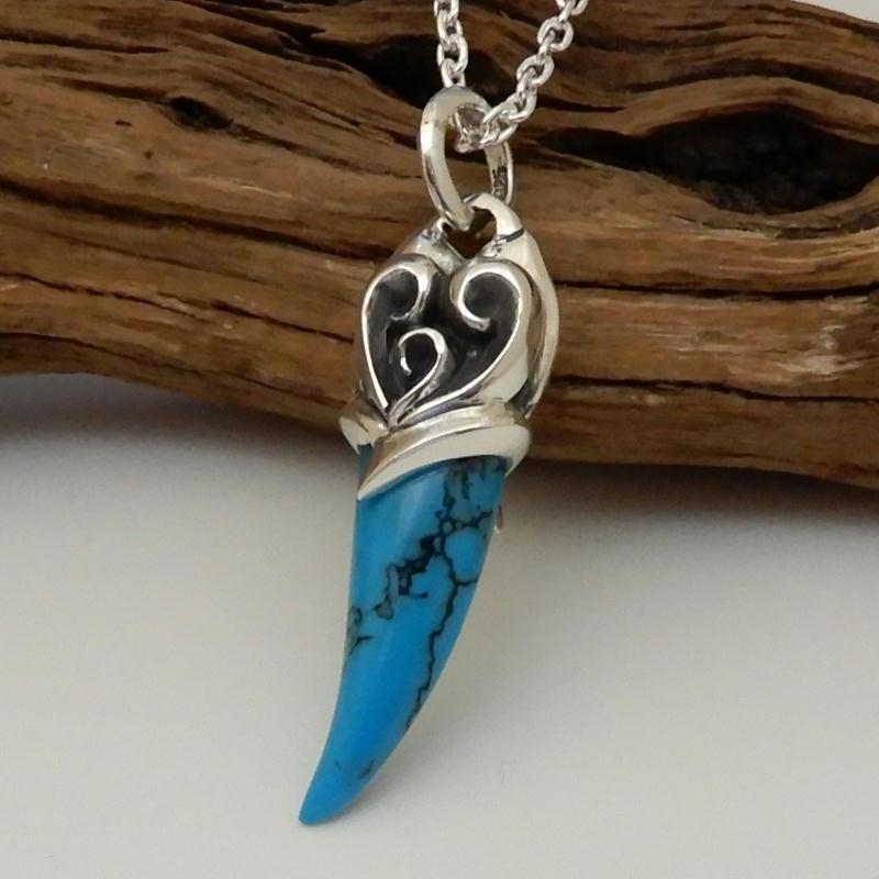 牙型 ターコイズ ネックレス シルバー925 ネックレス メンズ シルバーネックレス メンズネックレス ペンダント トルコ石 メンズアクセサリー ヘッドのみ Pg178nt 100点市場 通販 Yahoo ショッピング