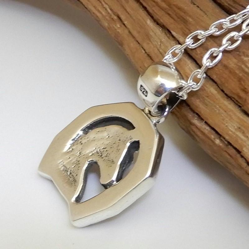 希少 ヴィンテージ ネックレス アンティーク 馬 幸運 925 シルバー