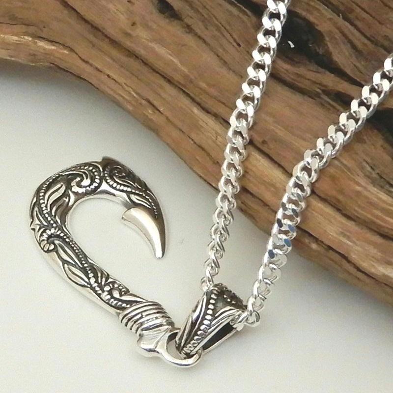 ヘッドのみ 釣り針 ネックレス シルバー925 ネックレス メンズ シルバー アラベスク フイッシュフック メンズネックレス シルバーネックレス Pg252nt 100点市場 通販 Yahoo ショッピング