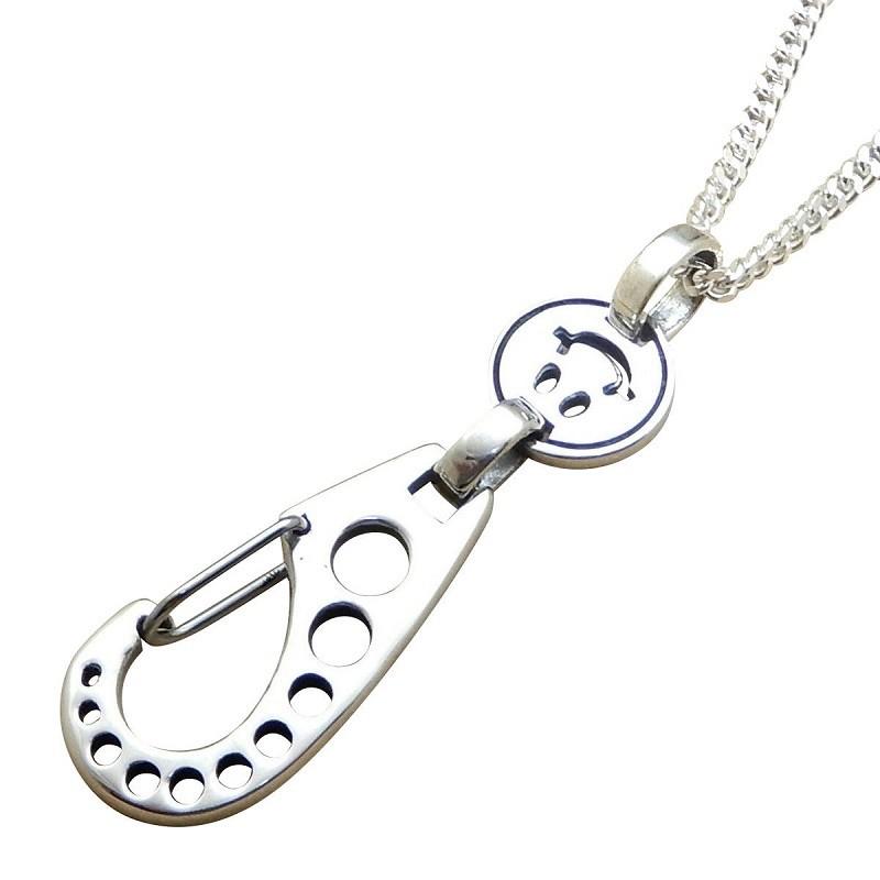 メンズ ネックレス シルバー キーホルダー型 ネックレス キーチャーム シルバーネックレス シルバー925 ペンダント アクセサリー 2.8mm喜平チェーン付き | 