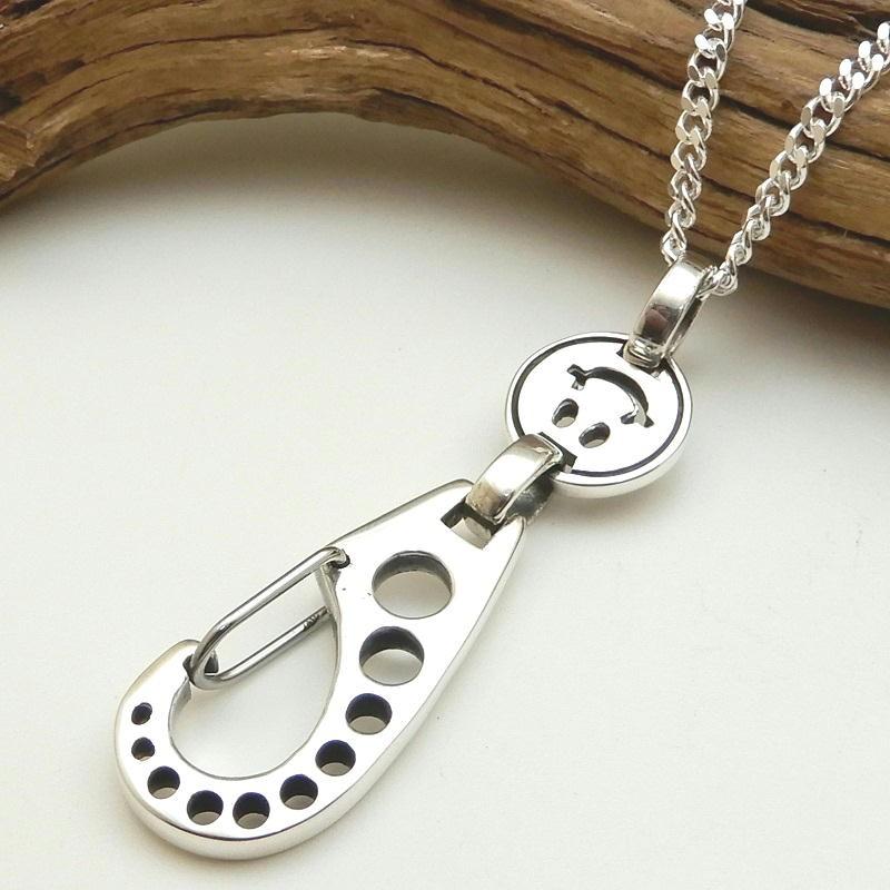 メンズ ネックレス シルバー キーホルダー型 ネックレス キーチャーム シルバーネックレス シルバー925 ペンダント アクセサリー 2.8mm喜平チェーン付き |  | 01